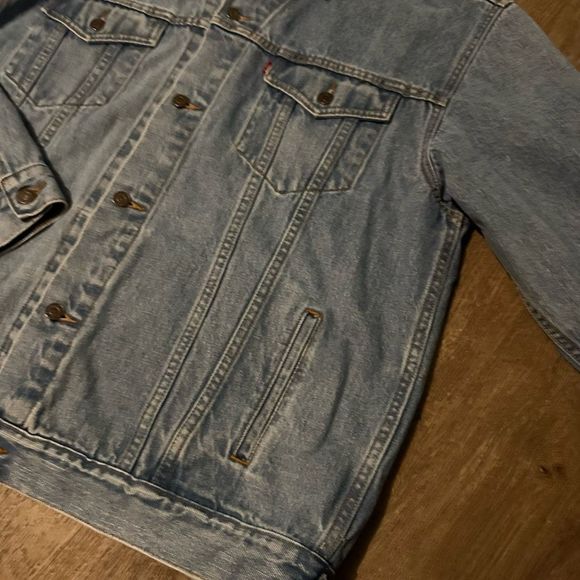 Vintage Y2K Levis Light Wash Denim Standard Trucker Jean Jacket Mens Size XXL - Picture 3 of 10